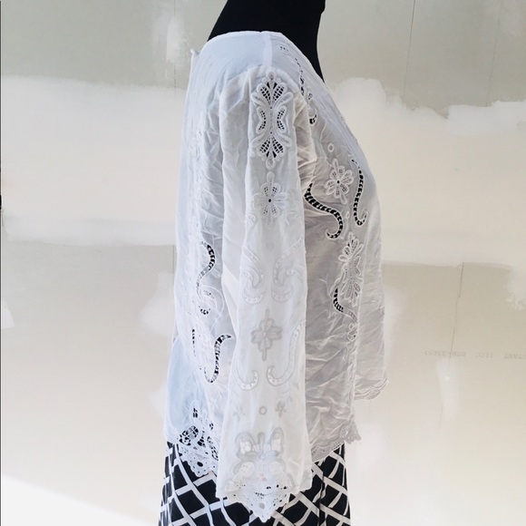 Delicate Lacy Cotton Shirt - Picture 2 of 7